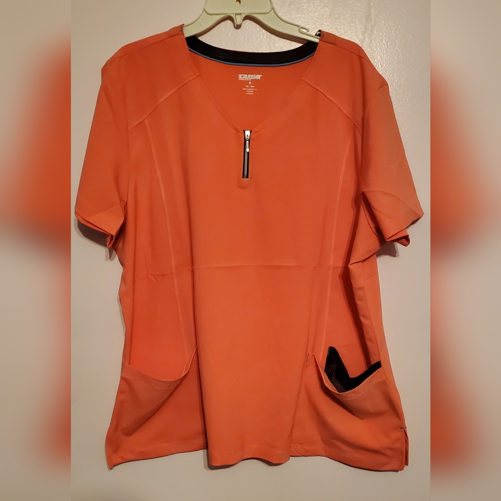 Orange Scrub Shirt